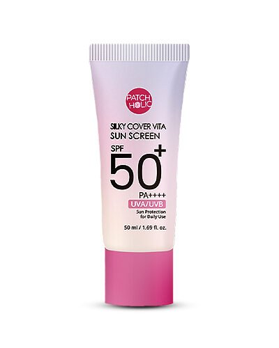 Kremas nuo saulės PATCH HOLIC SILKY COVER 50 ml