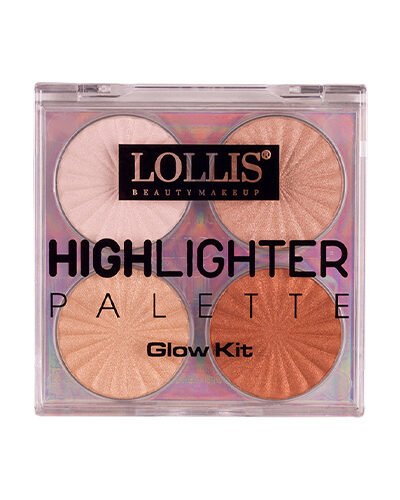 LOLLIS Švytėjimo suteikianti pudros paletė GLOW KIT