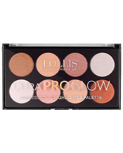 LOLLIS Profesionali švytėjimo suteikianti pudros paletė ULTRA PRO GLOW