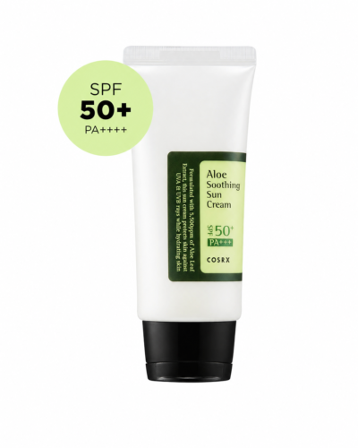 COSRX Apsauginis kremas veidui nuo saulės Aloe Soothing Sun Cream SPF 50+